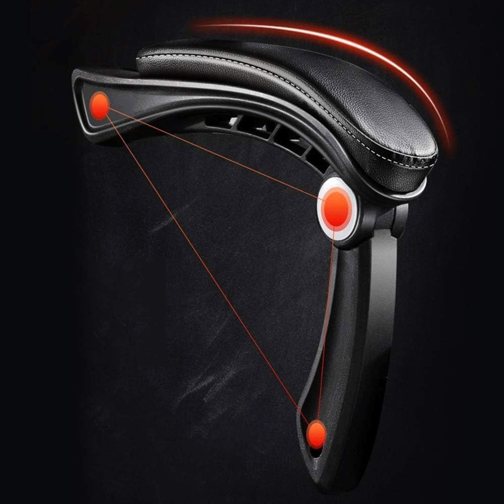 Ergonomic Pu Leather High Back Computer Desk Chair with Lumbar Support Flip Up Armrest Rolling Swivel Adjustable Task Chair for Adults Retractable Footrest IncludedBlack