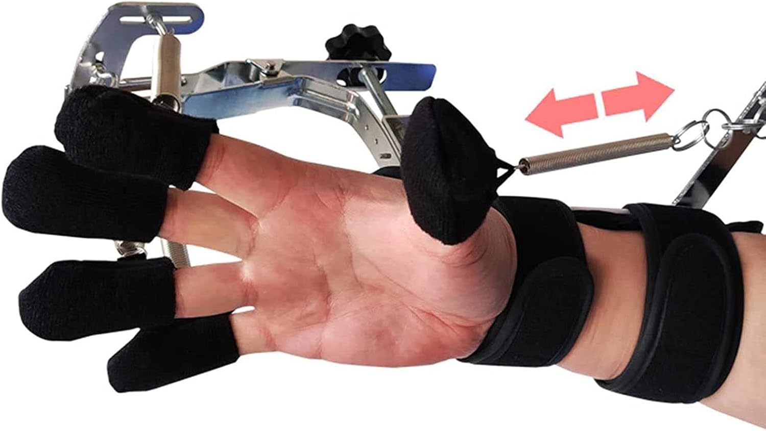 Rehabilitation Glove, Finger Training Rehab Orthotics Finger Straightening Brace Guard Stroke Hand Splint Assistive Gloves Training Equipment