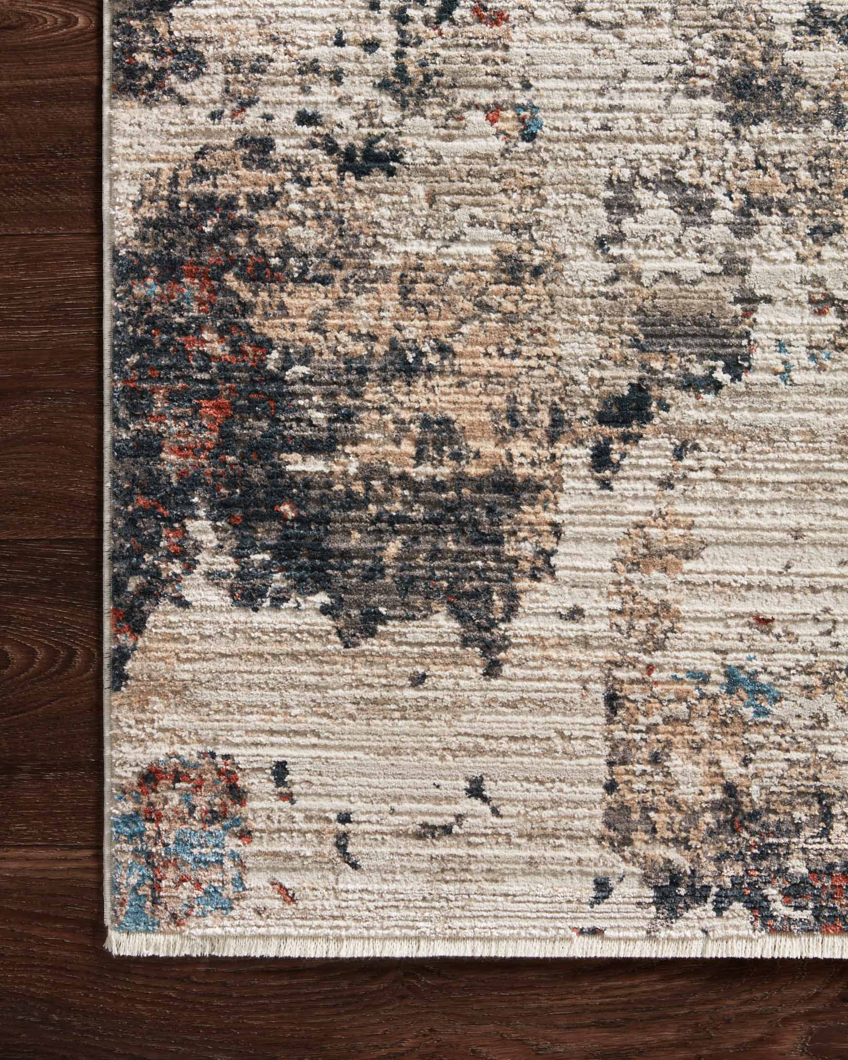 Loloi Leigh Collection - Transitional Power Loomed Rug in Ivory & Charcoal (LEI-05)