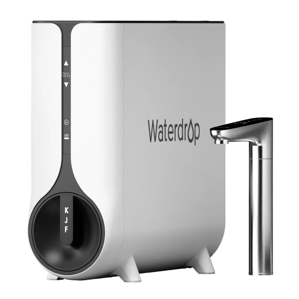 Waterdrop Instant Hot Water Dispenser, Reverse Osmosis System with Smart Display Faucet, White (WD-K6-W)