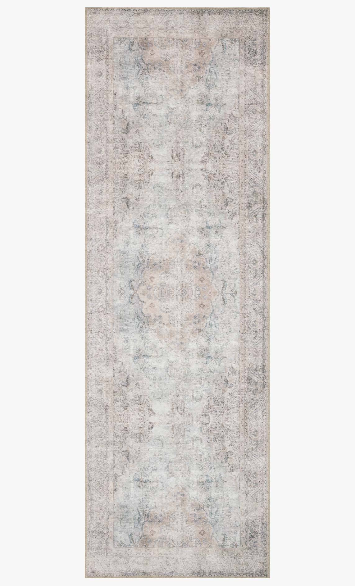Loloi II Loren Collection - Traditional Power Loomed Rug in Silver & Slate (LQ-04)