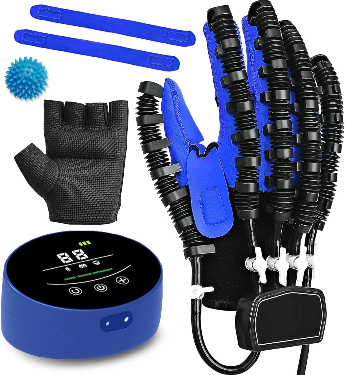 Rehabilitation Robot Glove, Finger Training Rehab Orthotics, Stroke Hemiplegia Hand Splint Assistive Gloves Training Equipment