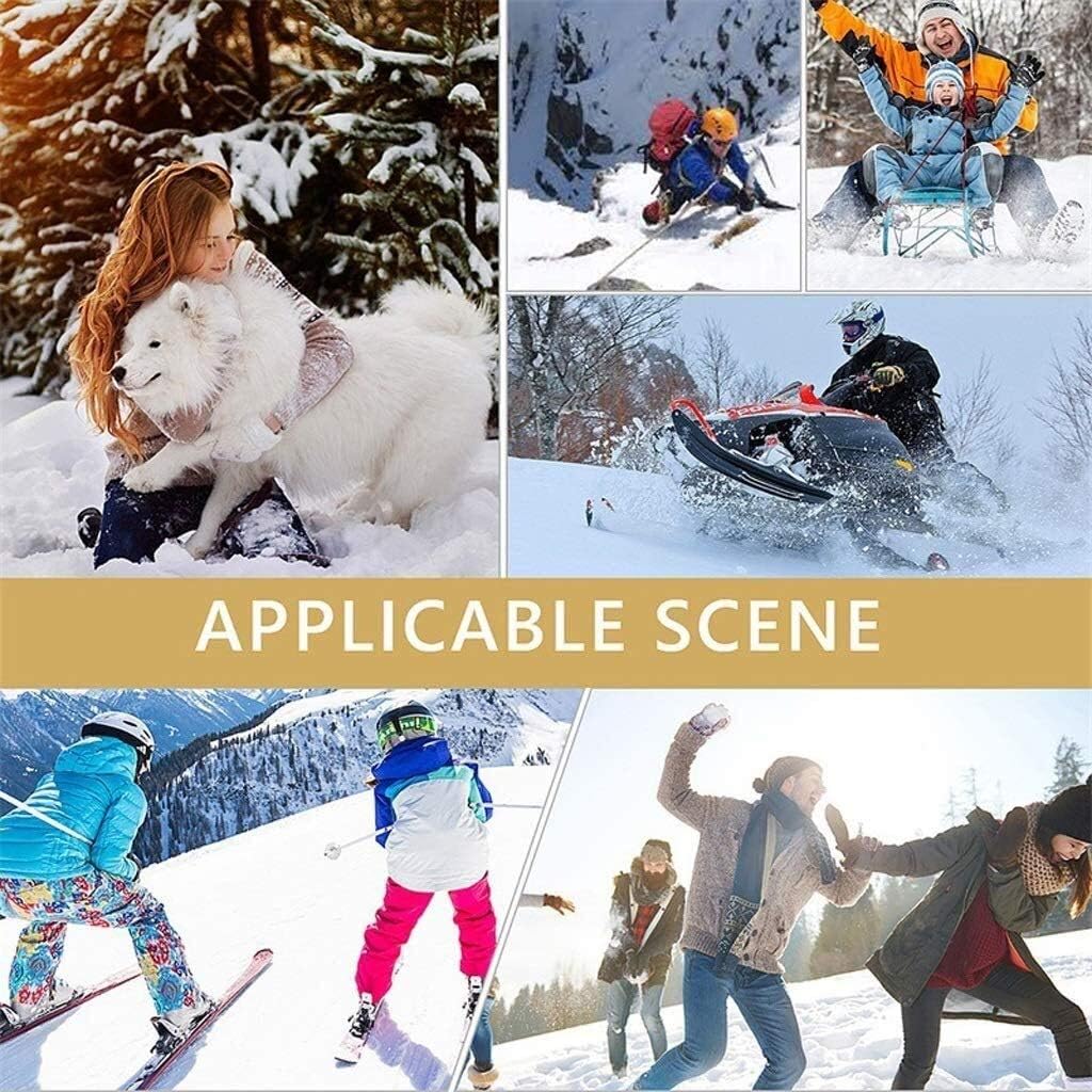 Rechargeable Men's and Women's Heated Waterproof Gloves, 5 Layers of Warmth and Three Gears, Suitable for Cold Weather