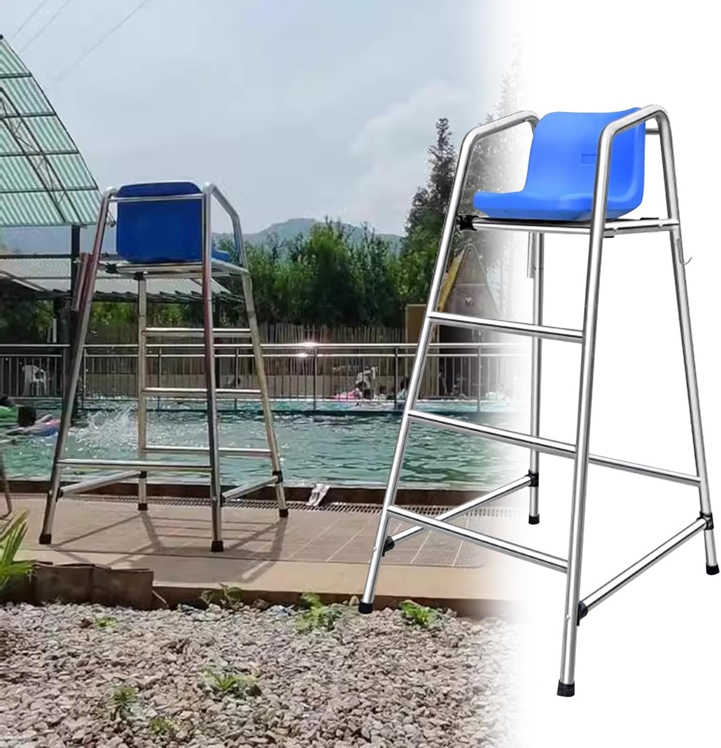 Tall Lifeguard Chairs for Pools Waterparks - 47