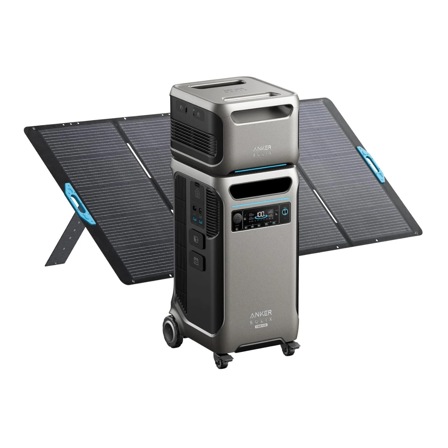 Anker SOLIX F3800 PLUS Power Station with Expansion Battery and 400W Solar Panel