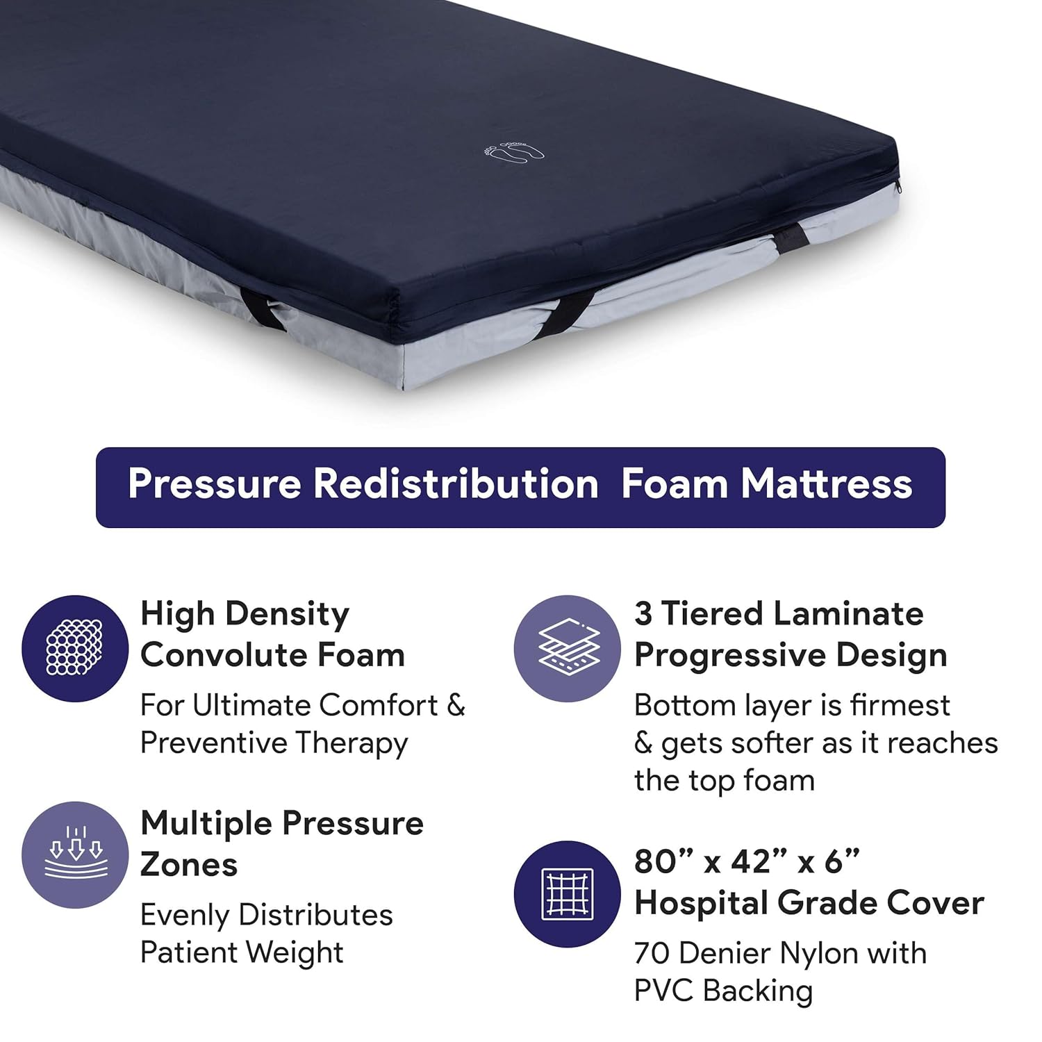 Ultra Wide Adjustable Hospital Bed with 42