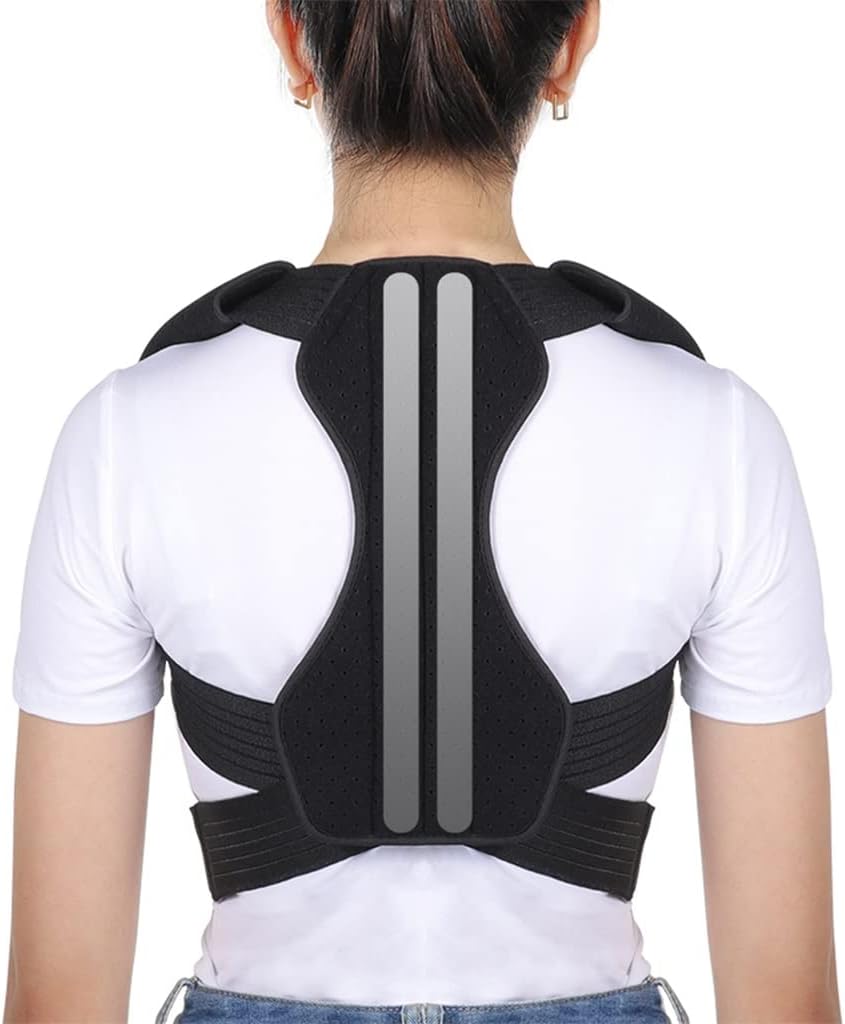 Posture Corrector Belt Back Correction Belt Steel Plate Support Kyphosis Back Support Belt Unisex(M Code)
