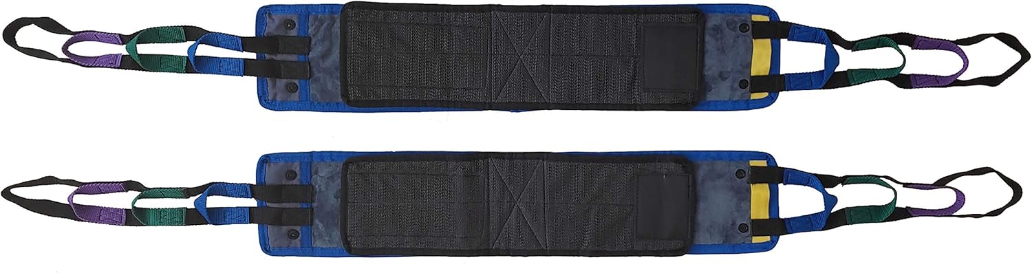 Hip Lift Sling (Medium) Solid Fabric, Non-Slip Polyester Sling, Inner Thigh Cuff Compatible with Hoyer, Invacare, McKesson, Drive, Lumex, Medline, Joerns and Other Patient Lifts