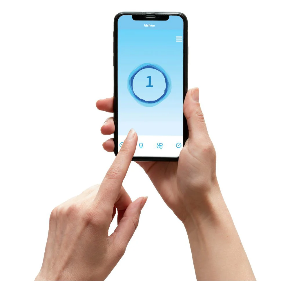 Airfree Lamp Silent Filterless Pendant Air Purifier with Warm LED Lights