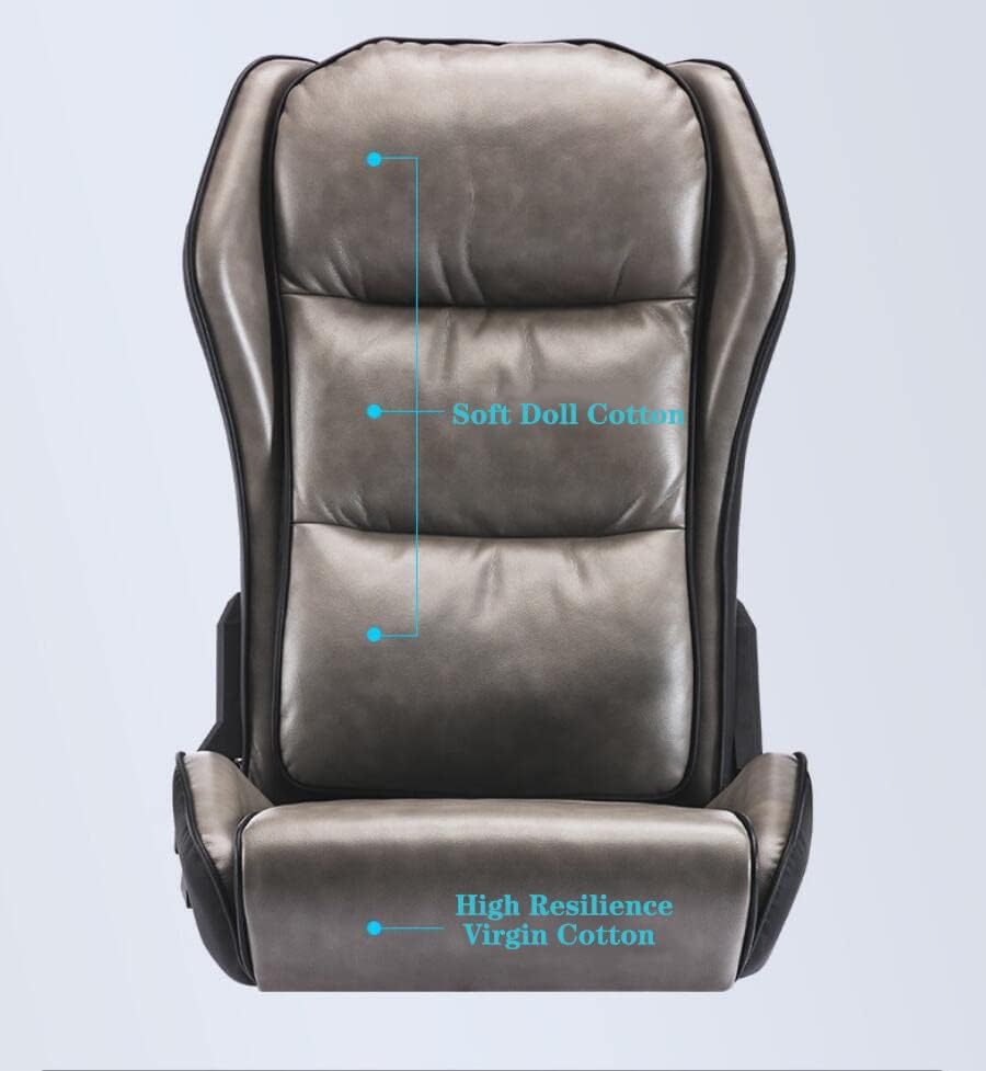 Posture Ergonomic Pu Leather,Managerial Computer Desk Chair Flip Up Armrest Big Tall with Wheels and Adjustable Lumbar Support High Back Pu Leather Chair Comfortable Anni,