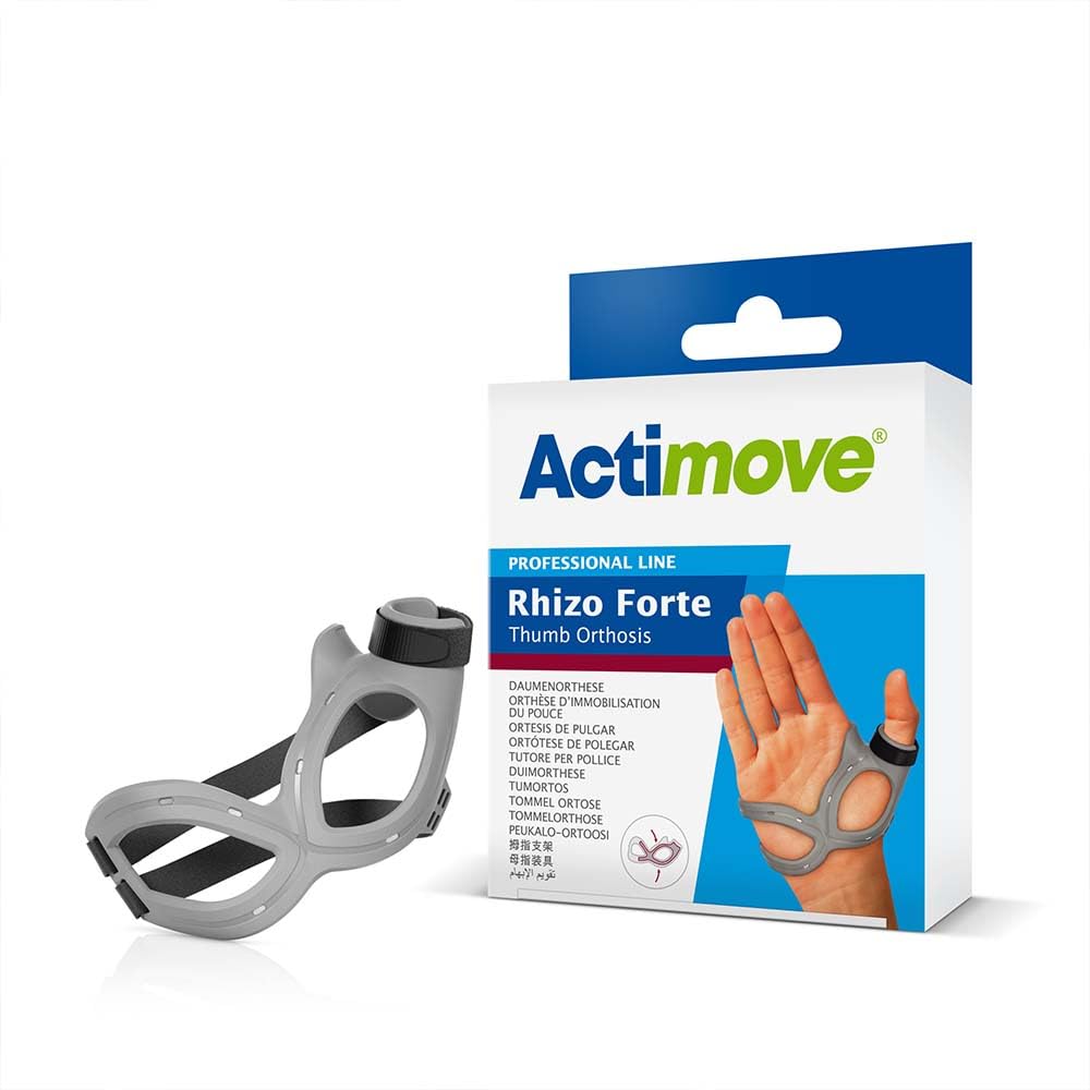 Actimove Professional, Rhizo Forte Thumb Brace | Thumb Splint for Rheumatoid Arthritis, Ulnar Collateral Ligament Injuries, Soft Tissue Injuries, Ligament Instability, Post-Operative immobilization | - Choose Your Side, Size & Color
