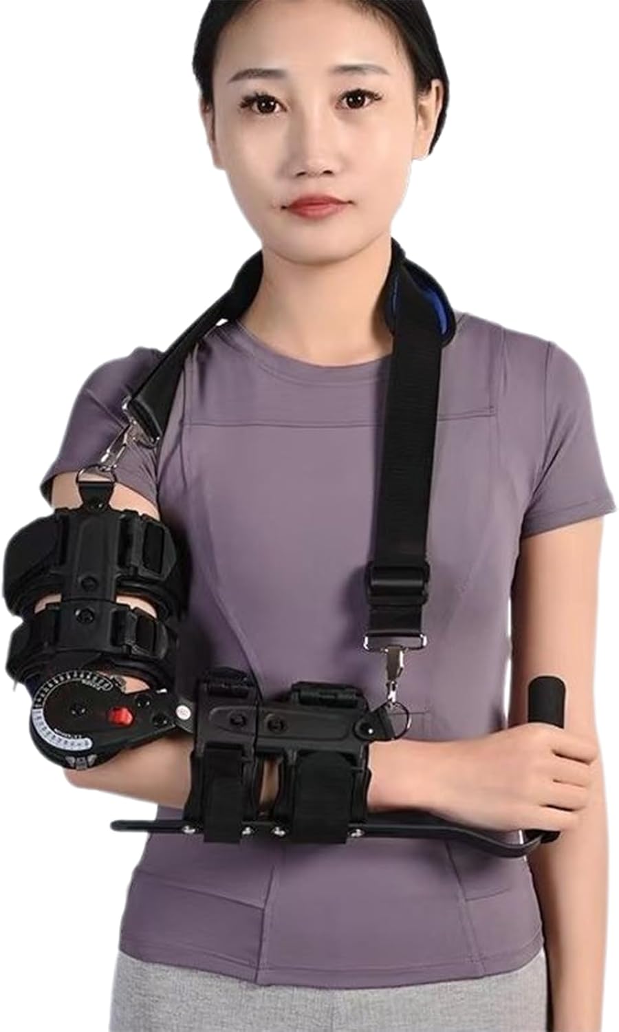 SFKLYU Hinged Elbow Brace Post Elbow Brace with Strap Post Elbow Brace Stabilizer Hand Arm Splint Supporting Recovery from Postoperative Arm Injury,Right