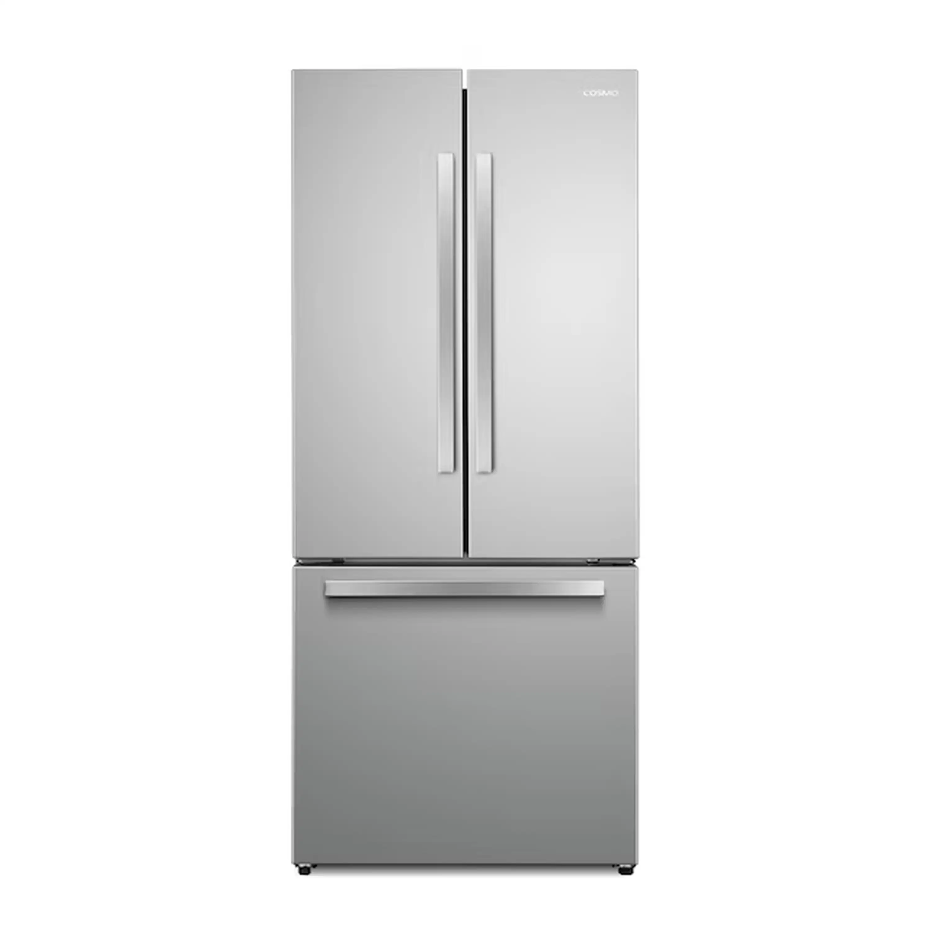 Cosmo 30-Inch 17.5 Cu. Ft. Counter-Depth French Door Refrigerator with Ice Maker in Stainless Steel (COS-RFFV183GHS)