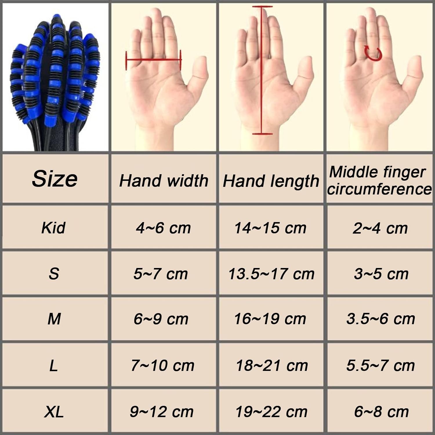 Stroke Hemiplegia Patients Rehabilitation Robot Gloves, Finger & Hand Recovery Trainer Equipment, for Patients with Stiff and Spastic Hands,L-Left Hand