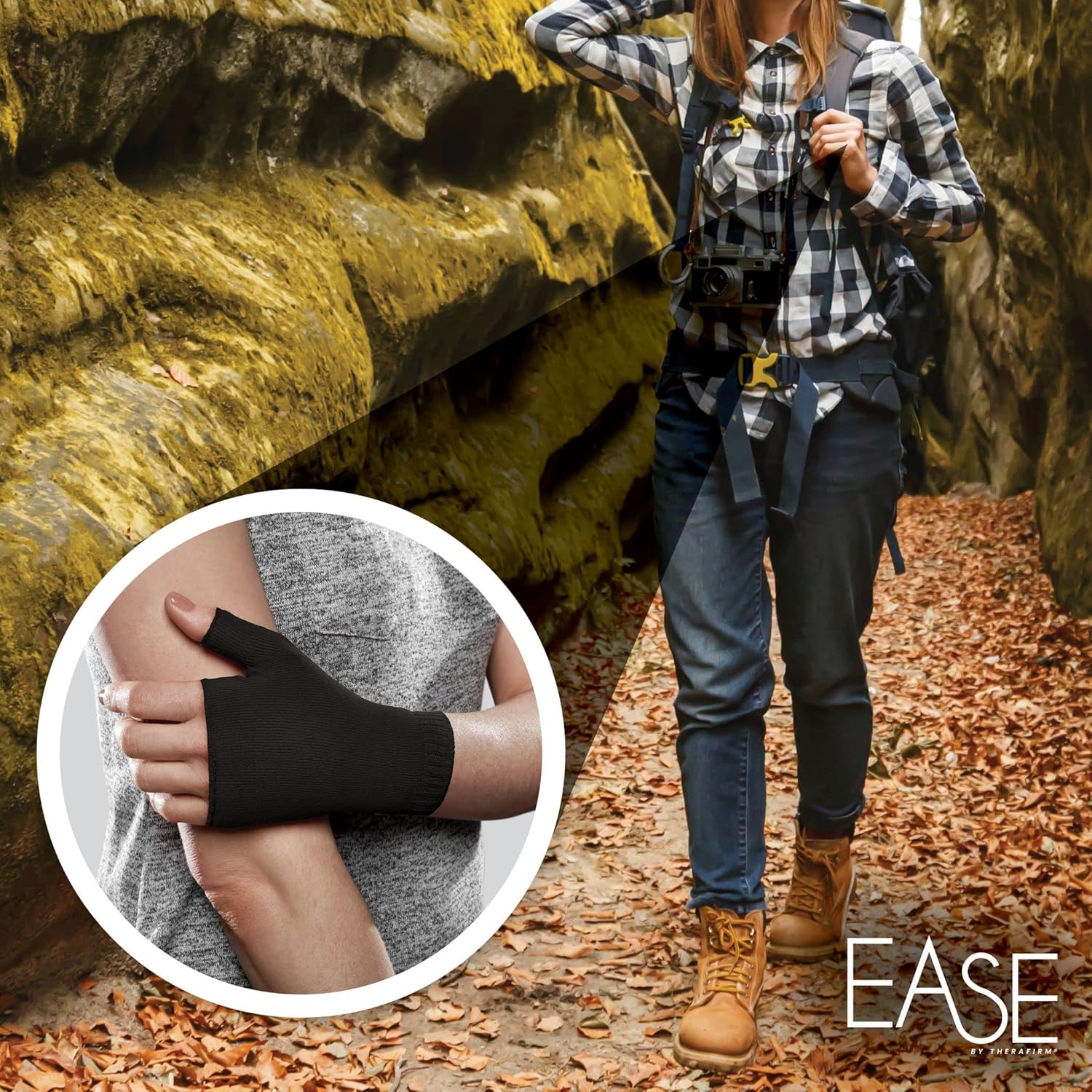 Ease Opaque Lymphedema Gauntlet - 20-30mmHg