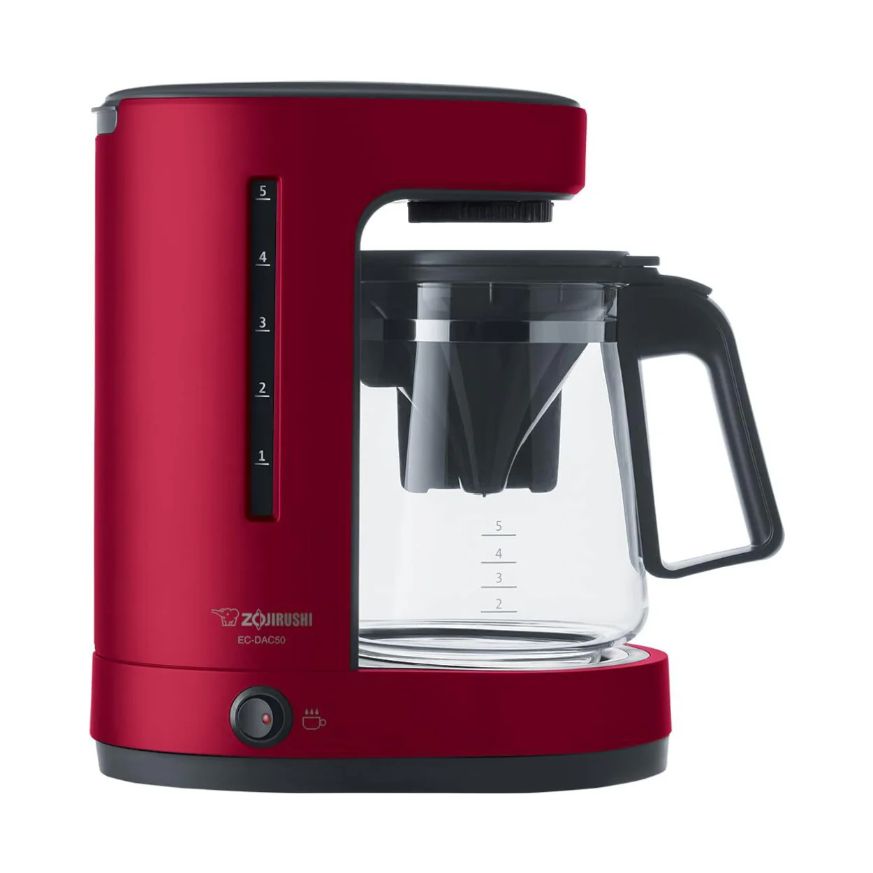 Zojirushi ZUTTO 5-Cup Coffee Maker with Removable Water Tank (PFAS Free) (Red)