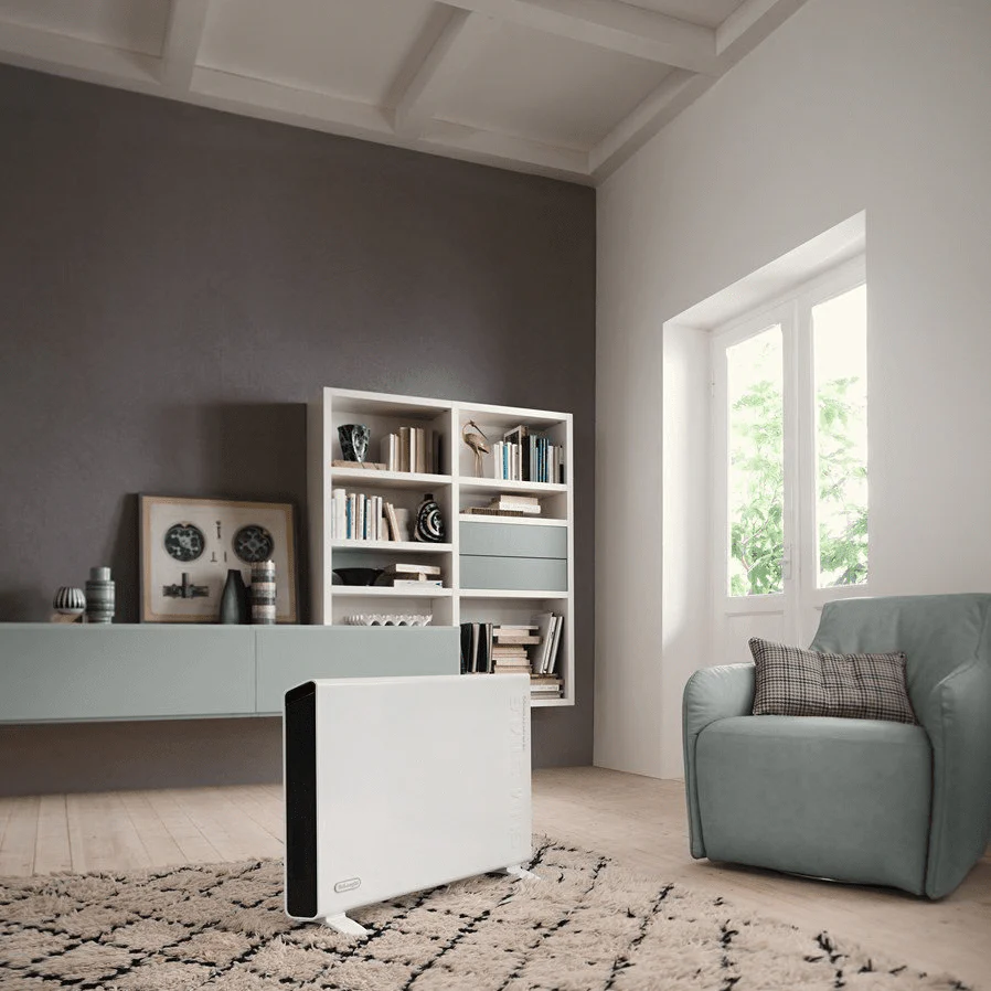 Delonghi Convection Heater Panel Heater w/Dual Fan