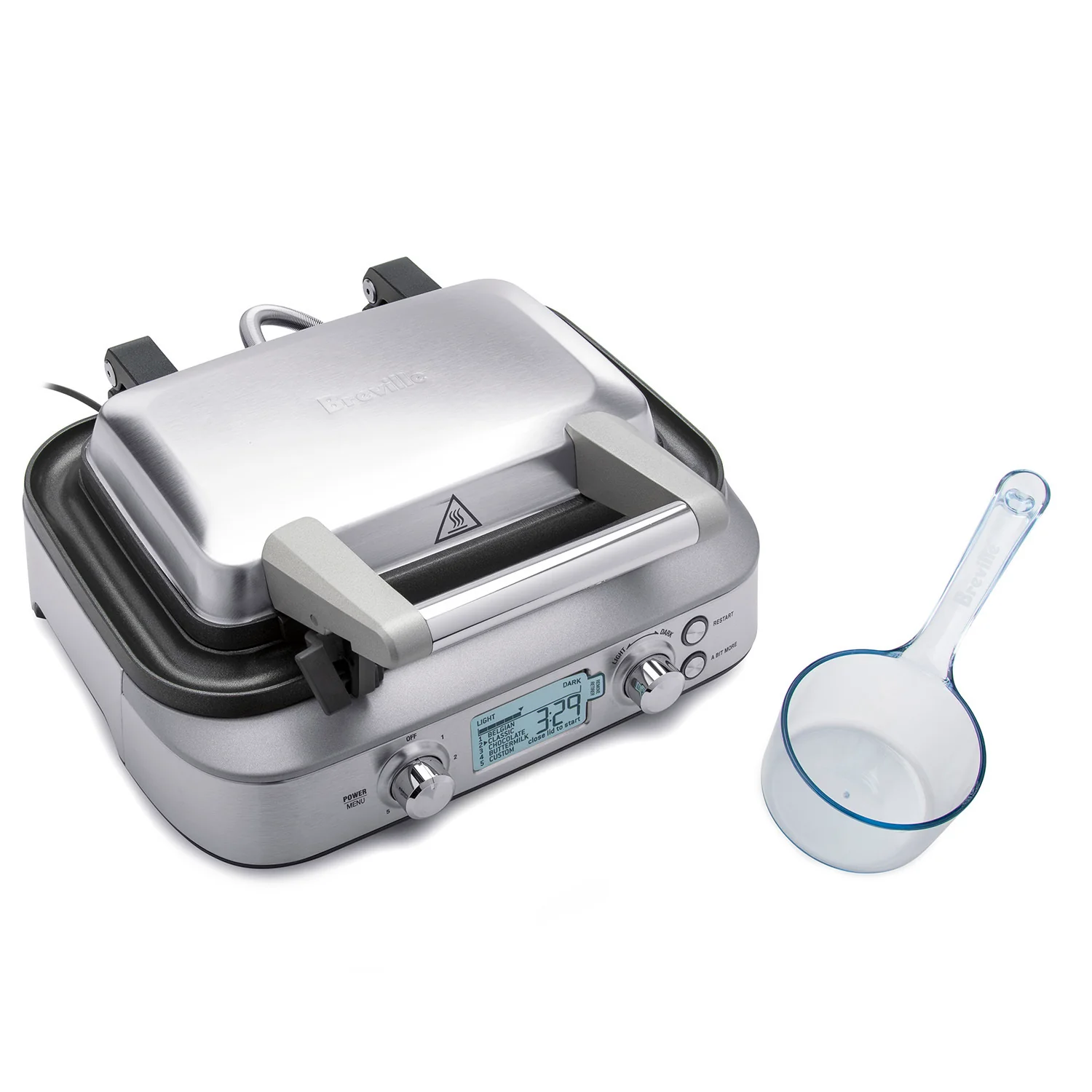 Breville The Smart 2 Slice Waffle Maker (Silver)