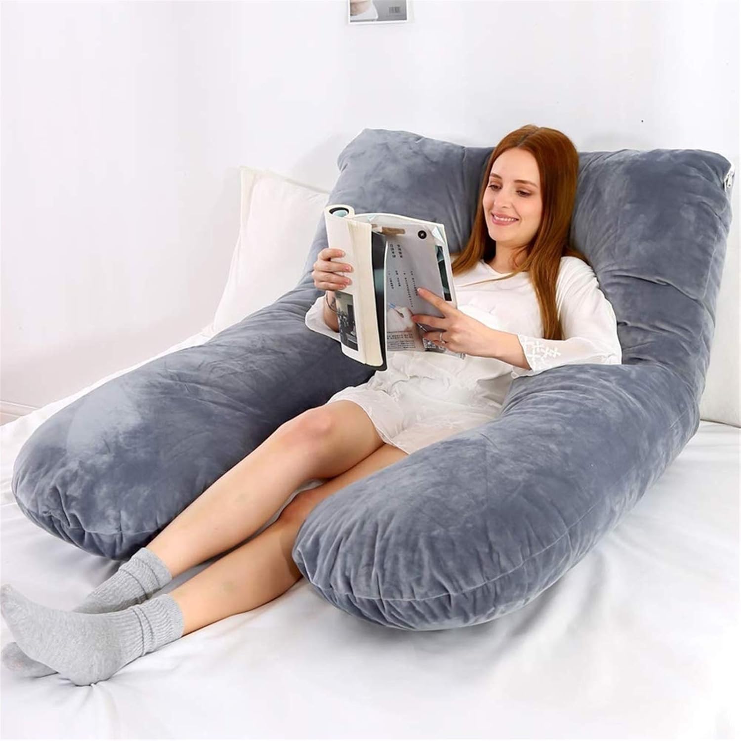 Red 3 Cozy Pregnancy Pillow Maternity Boyfriend Arm Body Sleeping Cushion Cover
