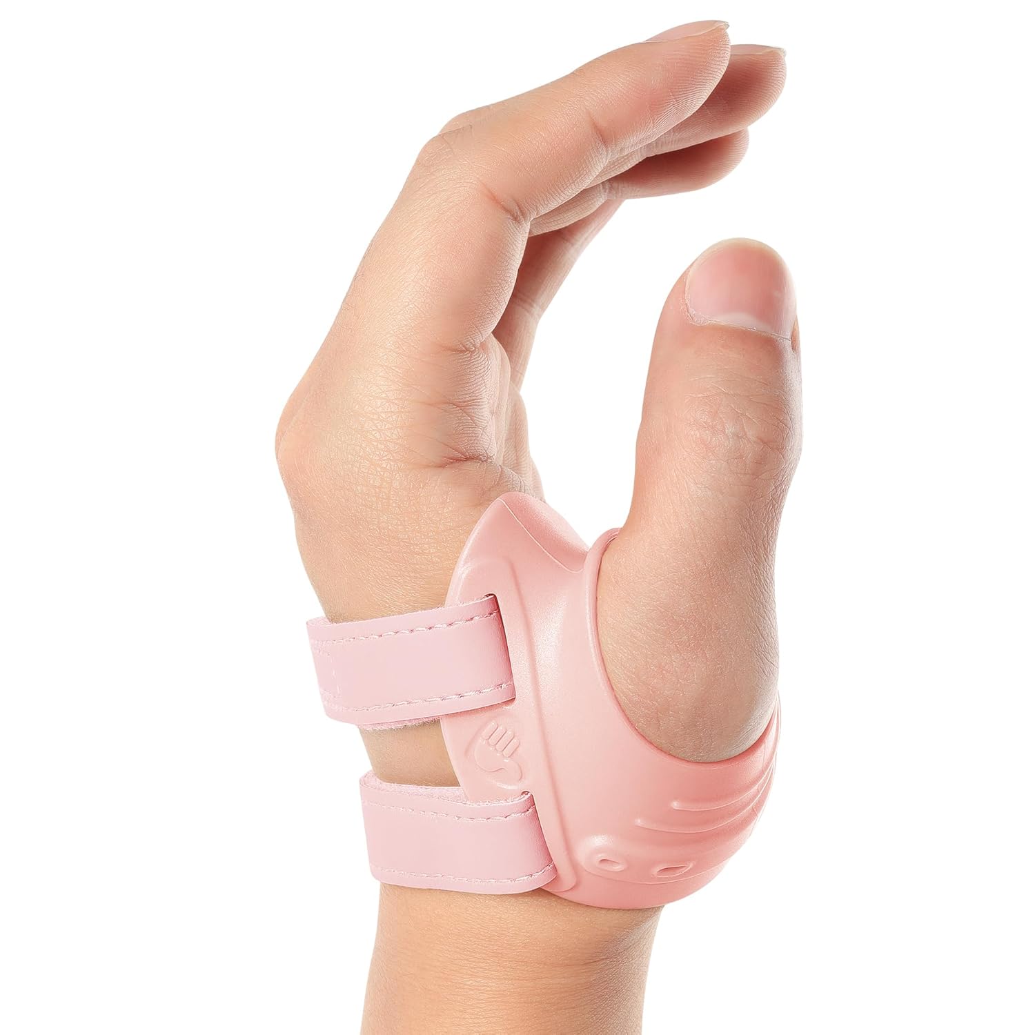 FORTEMOTUS CMC Thumb Brace, Upgrade Thumb Splint for CMC Joint Pain Relief, Pink, Left Bundle with Right, Large