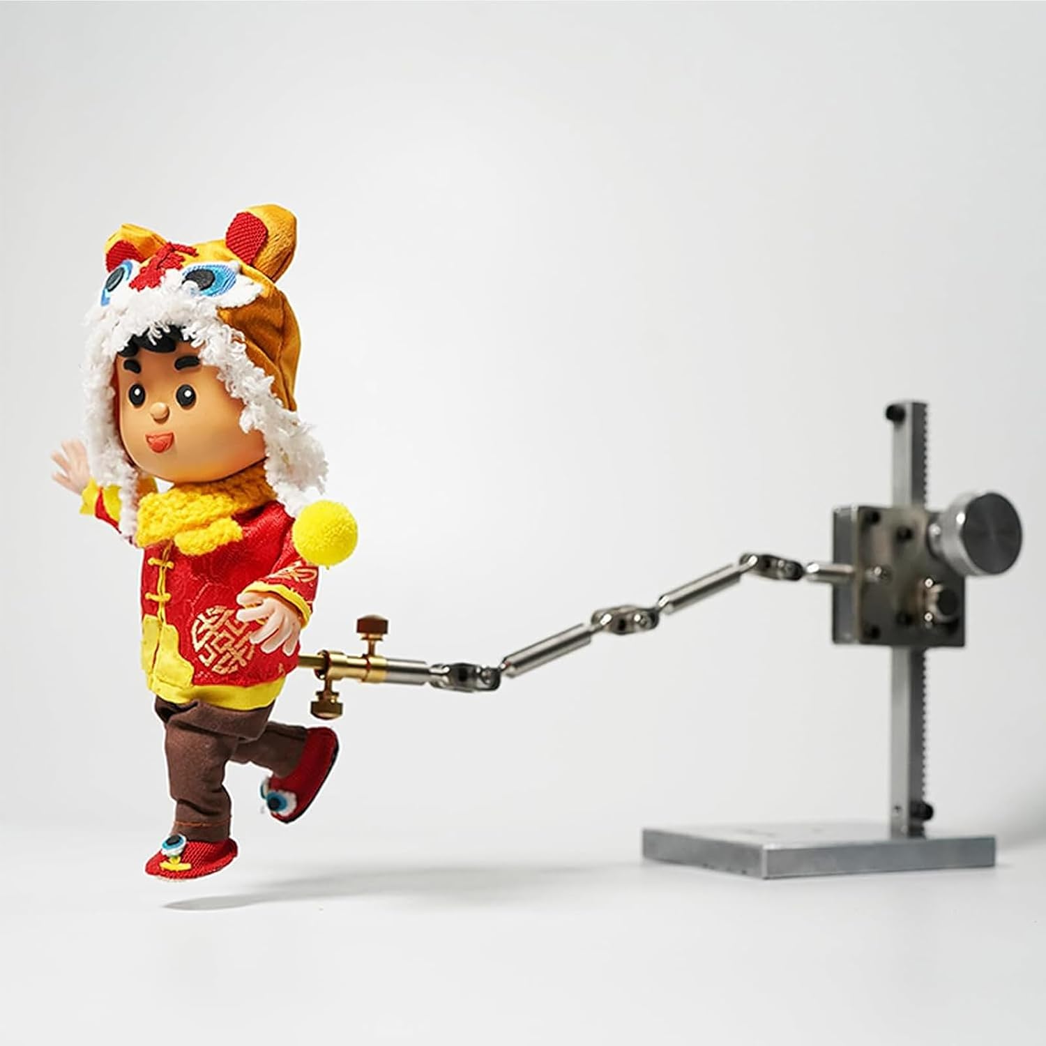 DIY Stop Motion Armature Kits, Armature Rigging System, with 5 Connectors,26cm Lifting Bracket, Support Your Character's Movement, Stainless Steel Rig Arm for Hold Light Puppet(