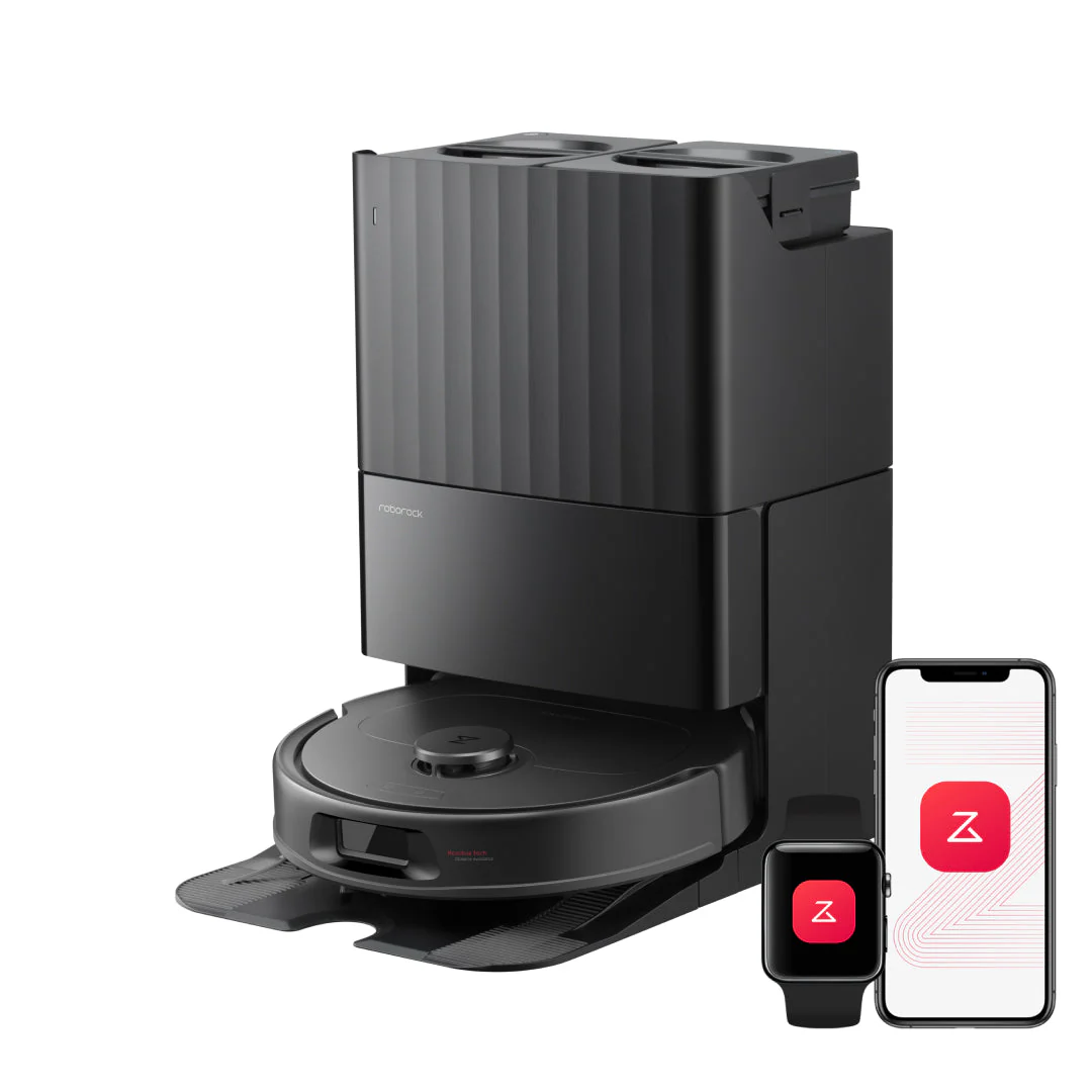 Roborock QV 35S Robot Vacuum with Multifunctional Dock, 10000 Pa Suction Power and Dual Liftable Spinning Mops