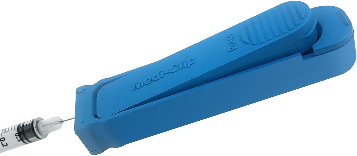 MediClip Sharps Container-Syringe Clip and Storage-Holds 1500 Needles - Sold in Packs of 1, 2,5, 10 and 25 | MEDICLIP-25