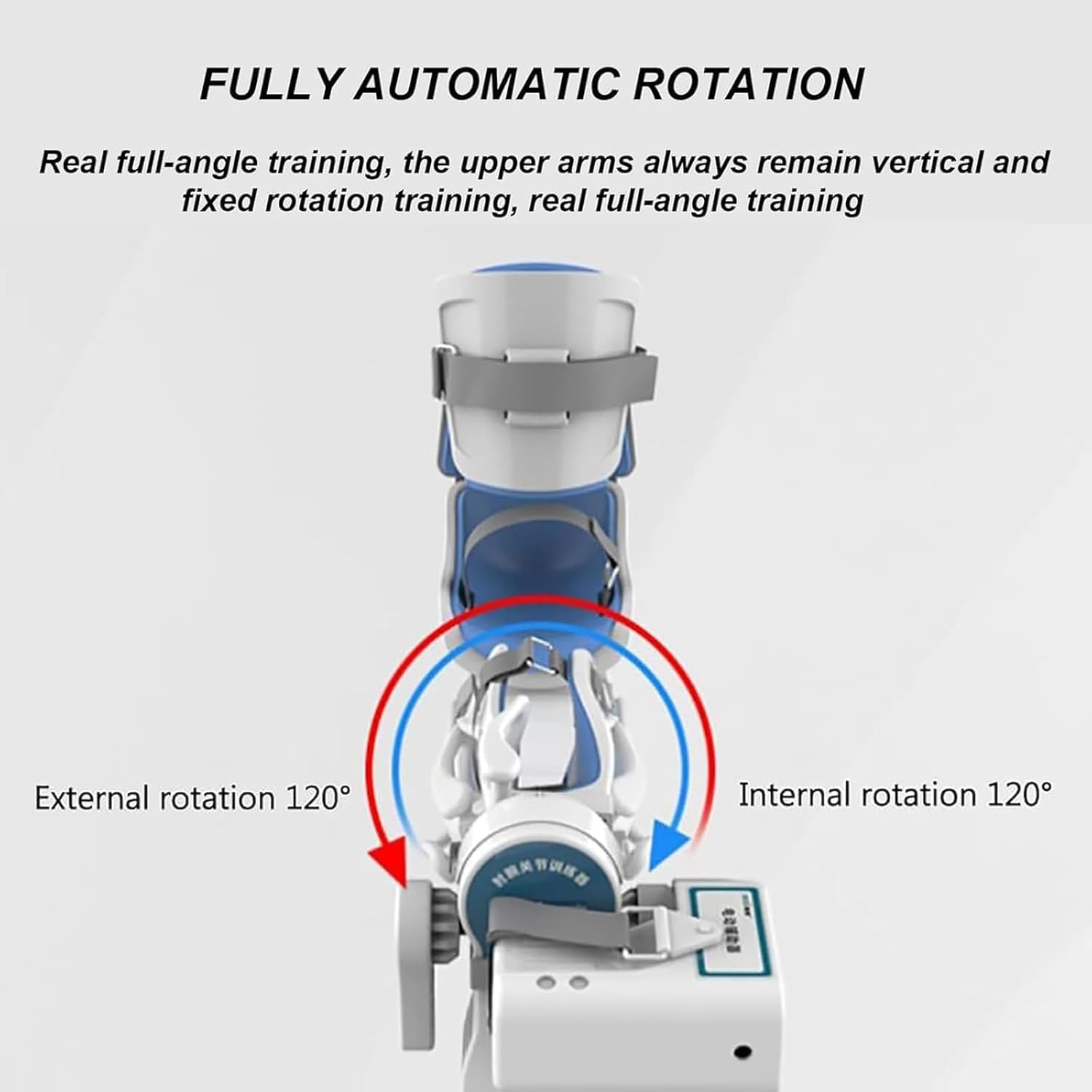 Elbow and Wrist Joint Brace Exerciser - 120° Rotation, 9-Level Strength & 3-Level Speed Adjustment, Ideal for Hemiplegia Recovery & Joint Support