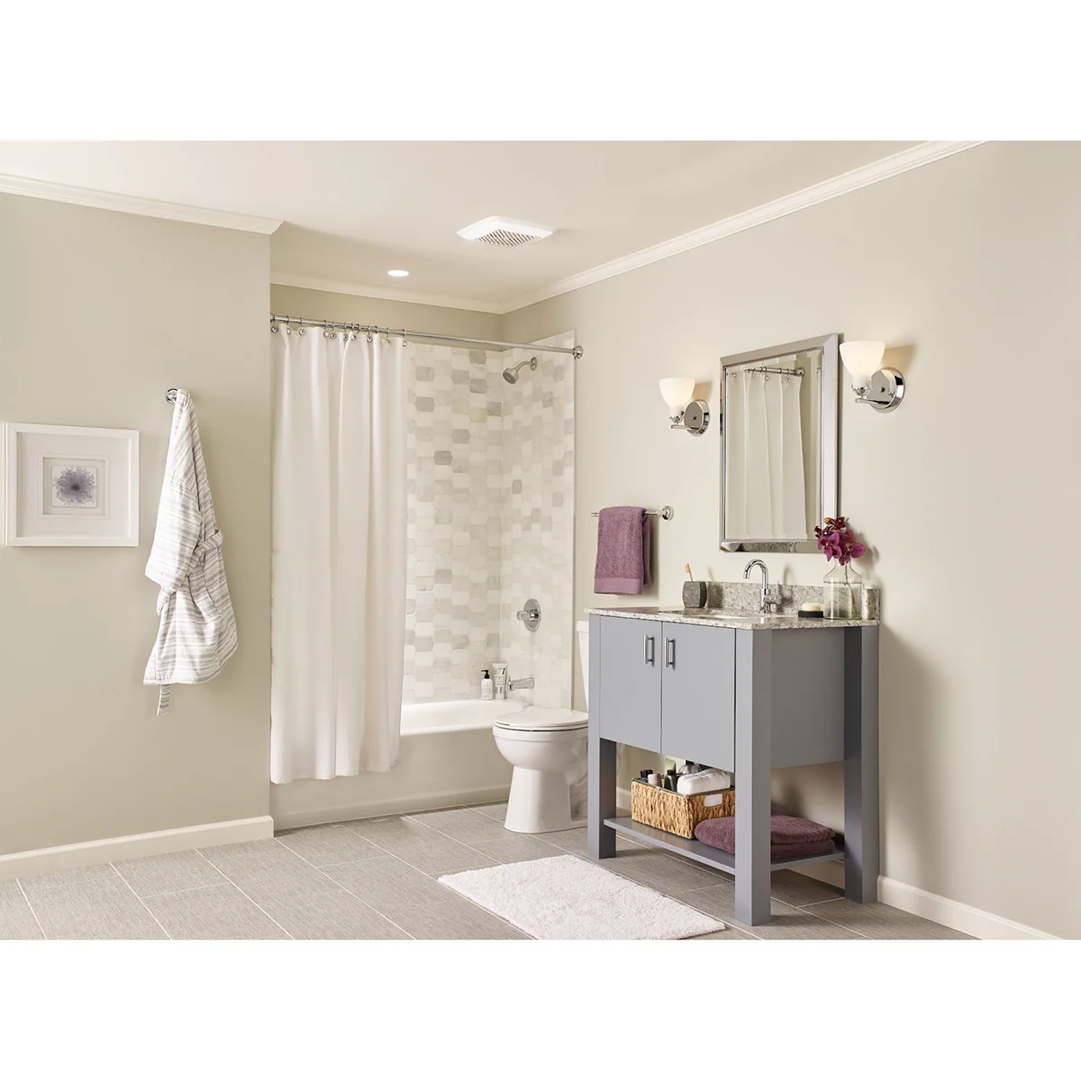 Broan 791LEDM 110 CFM Single Speed Bathroom Exhaust Fan