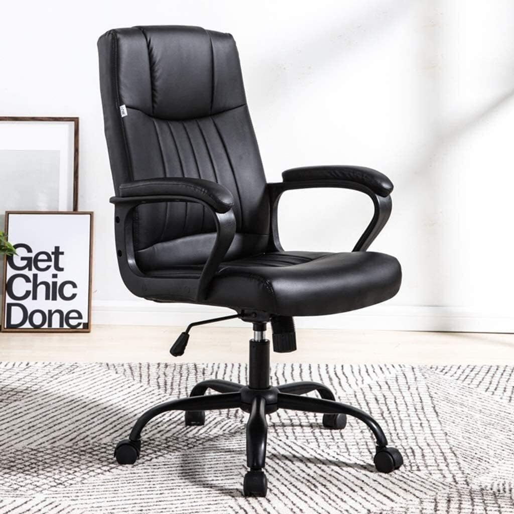 Executive Swivel Adjustable Swivel Office Desk Chair with Armrests Lumbar Support Desk Ergonomic Chair Chair Office Chair Backrest Stool Home Boss Chair Lifting Swivel Chai,