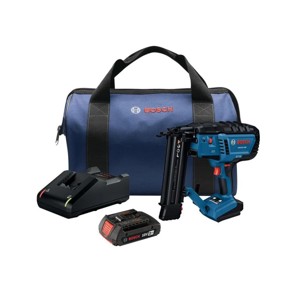 BOSCH GNH18V-18MB12 18V Brushless 18-Gauge Brad Nailer Kit with 2Ah Battery