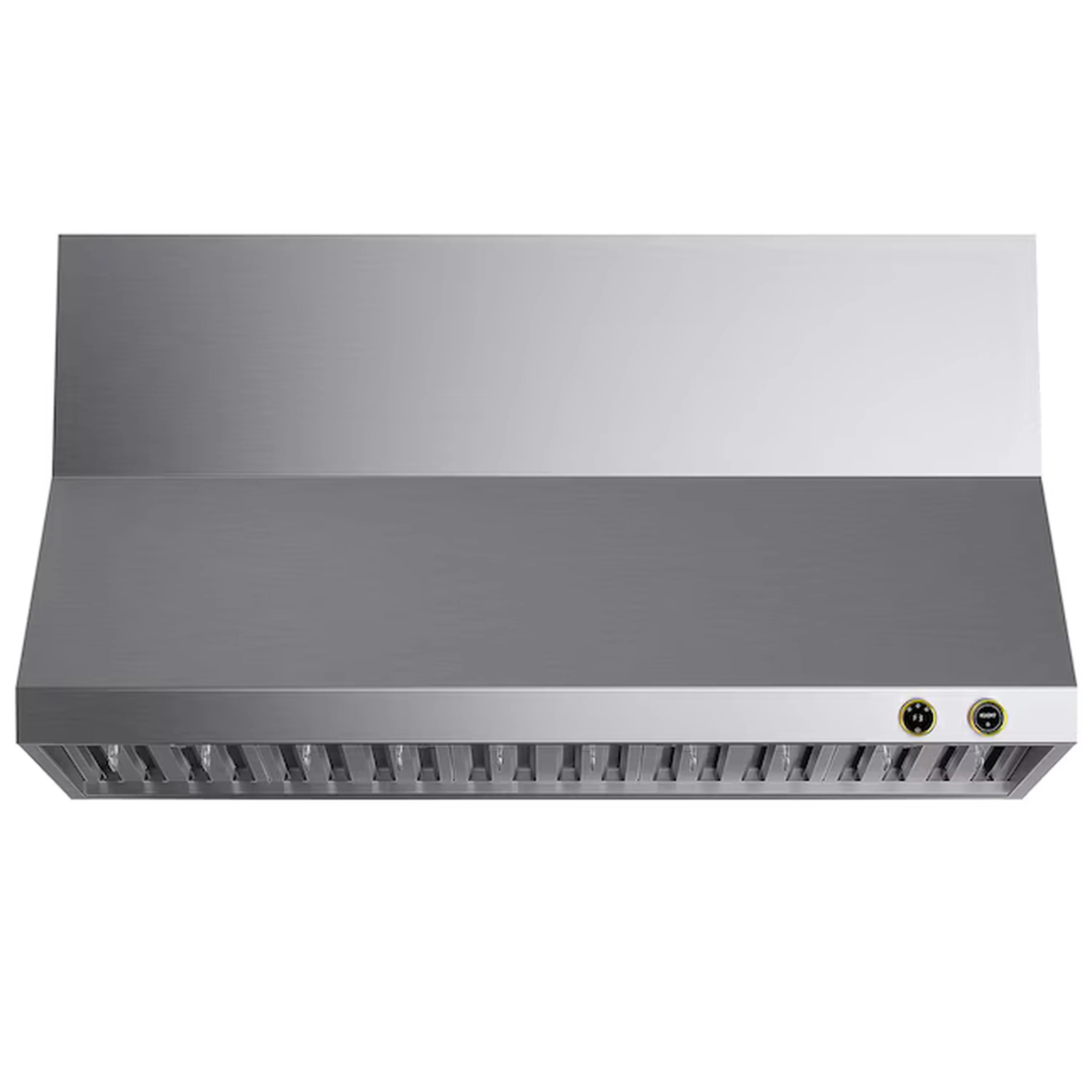 Kucht 60-Inch 1200 CFM Ducted Wall Mount Range Hood in Stainless Steel with Gold Accents (KRH600-GL-C)