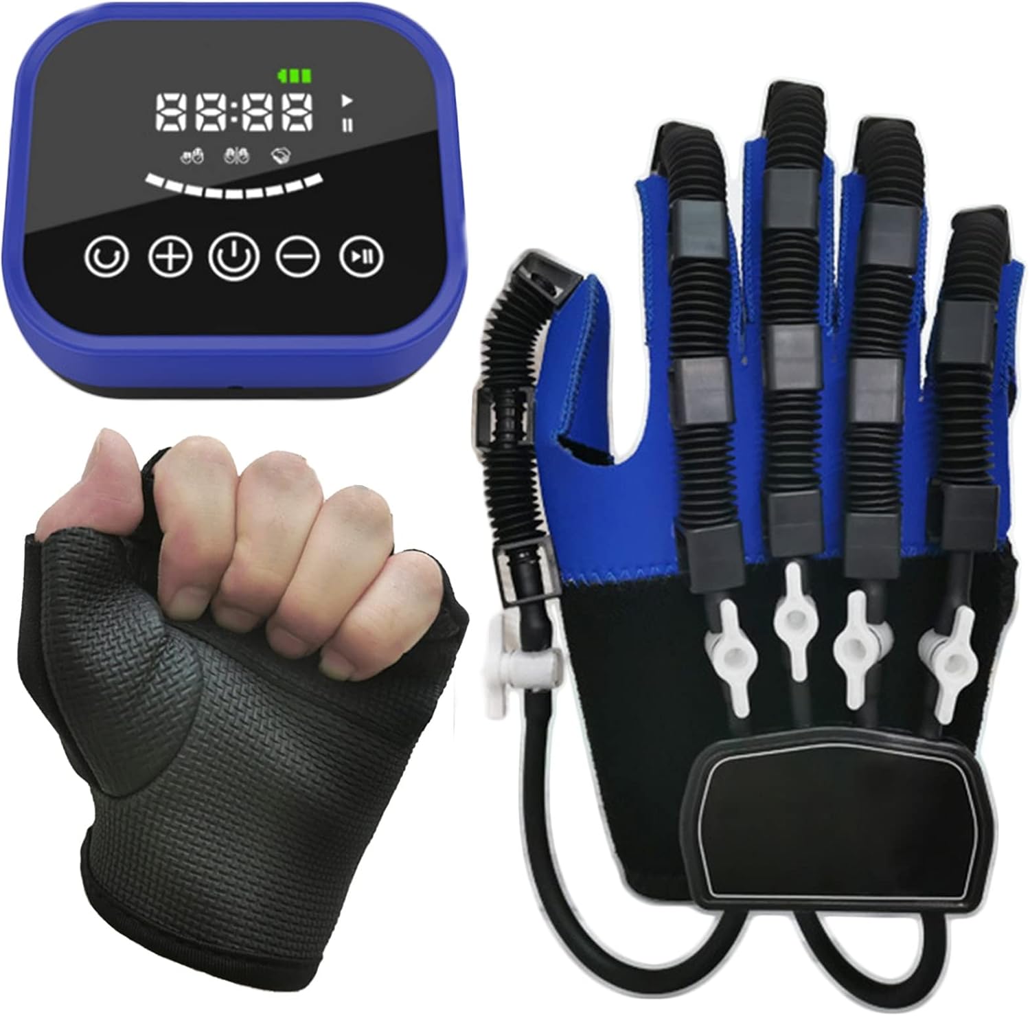 Rehabilitation Robotic Gloves for Hemiplegia Stroke Aralysis Arthriti Patient Finger Training Hand Recovery Exercise Glove Finger Splint (Color : Right Hand, Size : XX-Large)