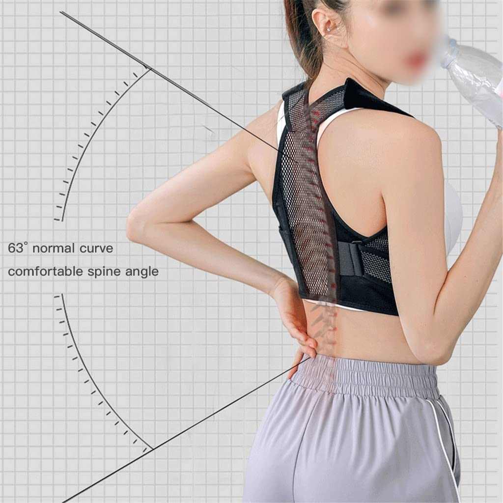 Men Women Back Posture Correction Belt Lumbar Braces Light Breathable Back Support Bandage(S code)
