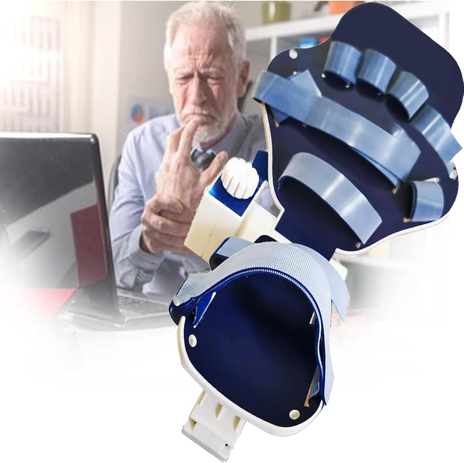 Finger Splint,Hand Splint for Finger Contractures,Hand Brace for Carpal Tunnel Syndrome,Arthritis,Tendinitis,Stroke Hand,Metacarpal Break,Fit for Left And Right Hand