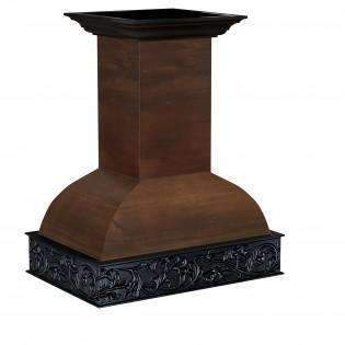 ZLINE 36-Inch Wooden Island Range Hood with Crown Molding and 700 CFM Motor (9393AR-36)