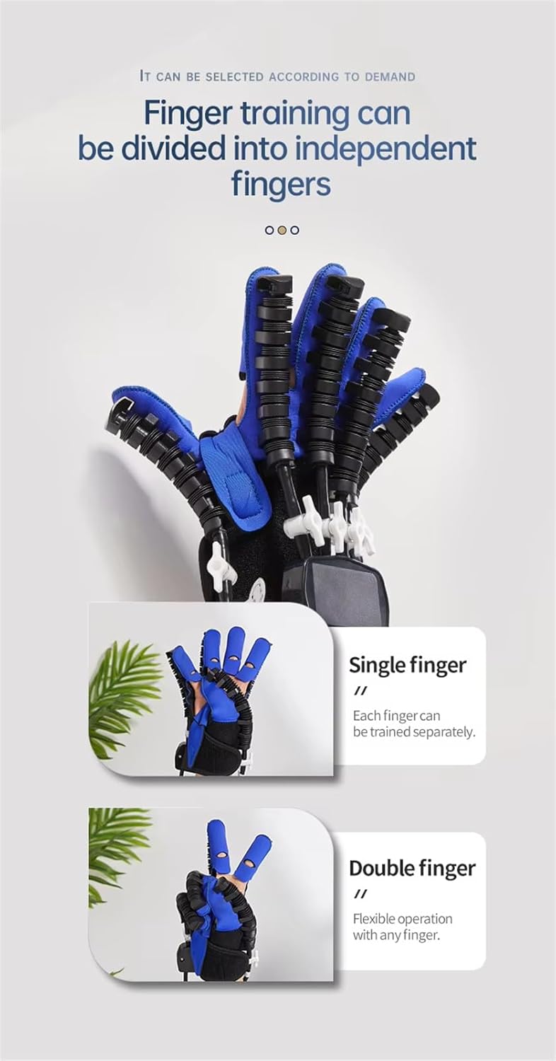 Rehabilitation Robot Glove, Finger Training Stroke Hand Splint Finger Orthosis, Long-Term Relief Hand Function
