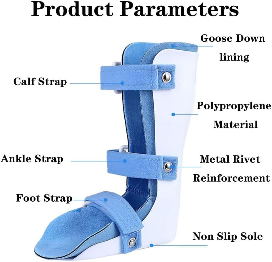 SFKLYU Kids AFO Drop Foot, Splint Ankle Foot Brace, AFO Night Splint Ankle Foot Brace, Walking Sleeping Othopedic for Children Toddler Ankle Foot Orthosis,A Pair,S