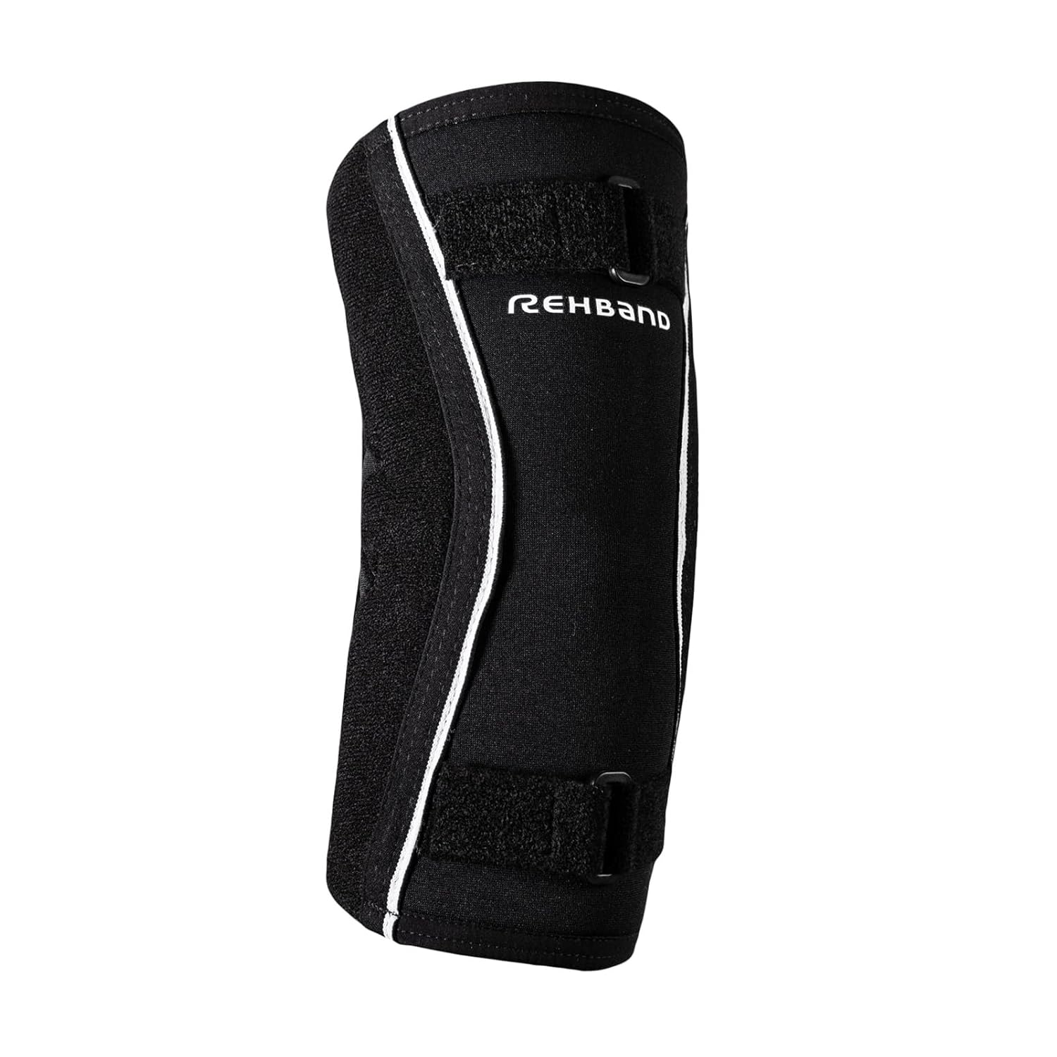 Rehband Hyper-X Elbow Support, Adjustable Compression Brace with Aluminum Splints, Stabilizing Elbow Sleeve for Weightlifting, Football & Sports Training, Colour:Black, Size:Medium