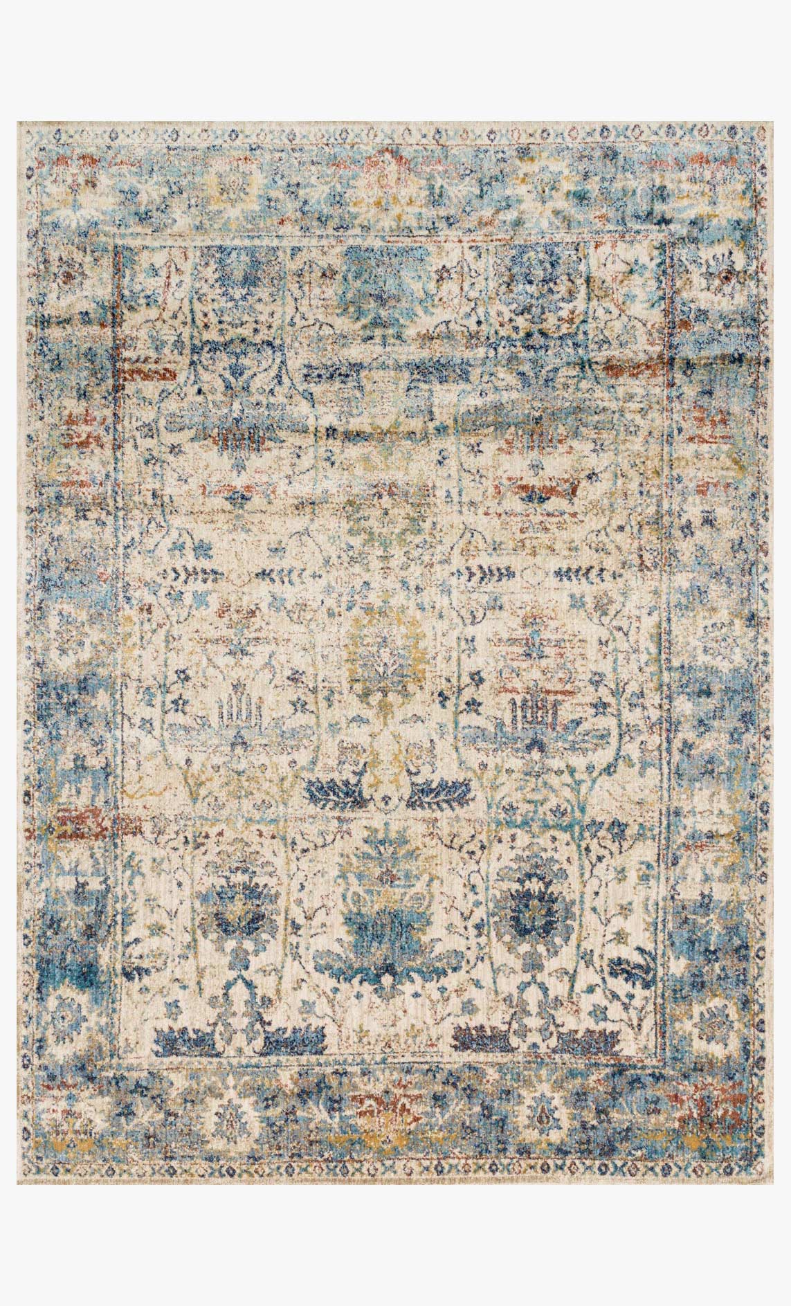 Loloi Anastasia Collection - Transitional Power Loomed Rug in Sand & Lt. Blue (AF-07)