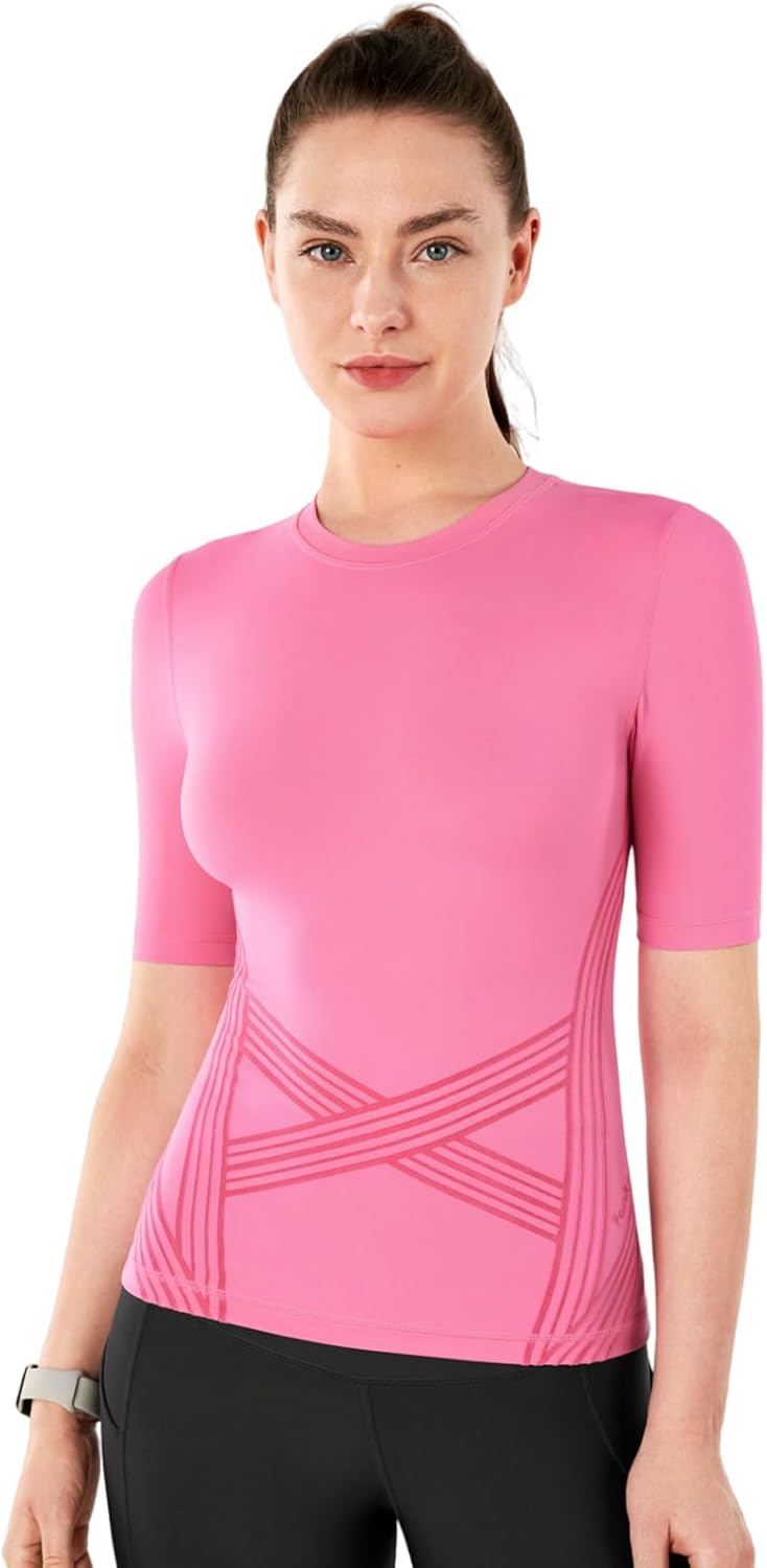 Fanka Powerband Resistance Tops for Women Muscle Support Snug Sleeves Compression Fit