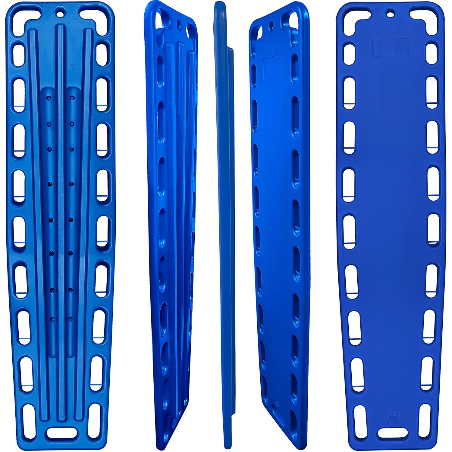 EMS XTRM Spine Board Stretcher Backboard for Patient - EMT Backboard Immobilization Portable Patient Transport Rescue Lightweight PE Plastics Ambulance Stretcher Gurney, Blue