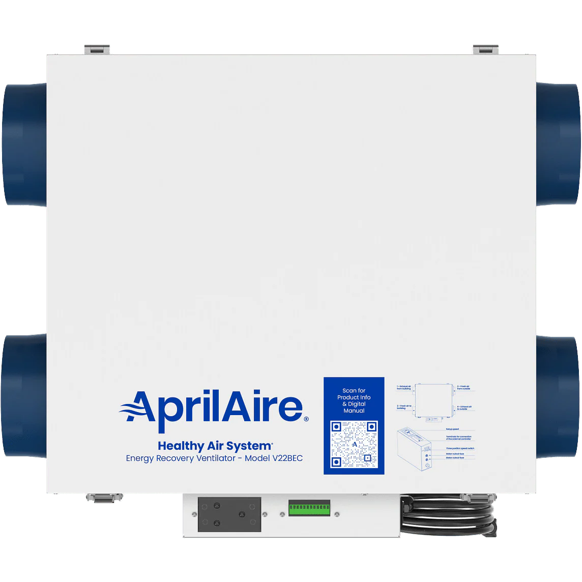 Aprilaire V22BEC Healthy Air System 120 CFM Energy Recovery Ventilator