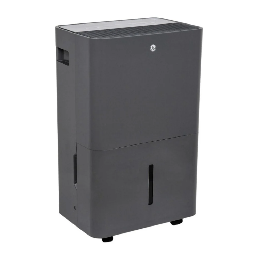 GE Energy Star 50 Pint Portable Gray Dehumidifier with Alarm Alert