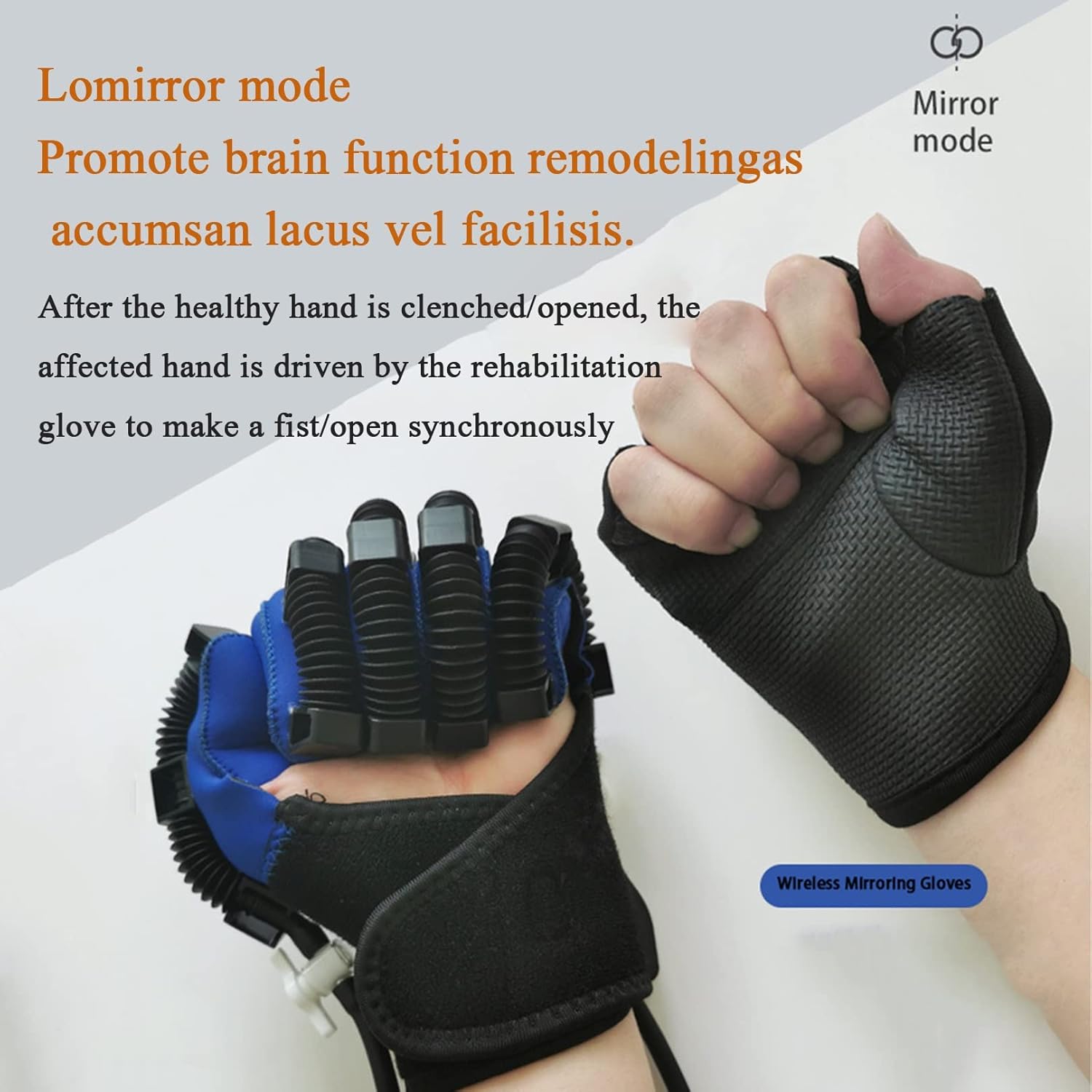 Self-Training Rehabilitation Robot Gloves Stroke Hand Splint Hemiplegia Patient Finger Straightening Brace Arthritis Training Orthosis (Color : Left Hand, Size : X-Small)