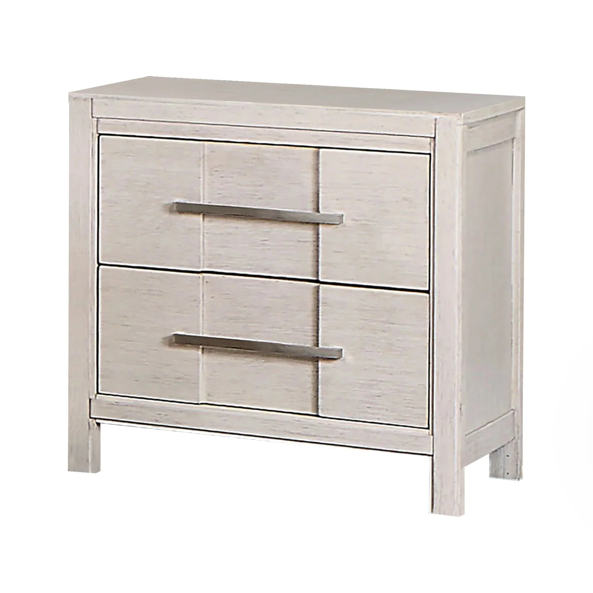 Parrot Uncle Berenice 23-Inch Transitional 2-Drawer Nightstand in Solid Wood