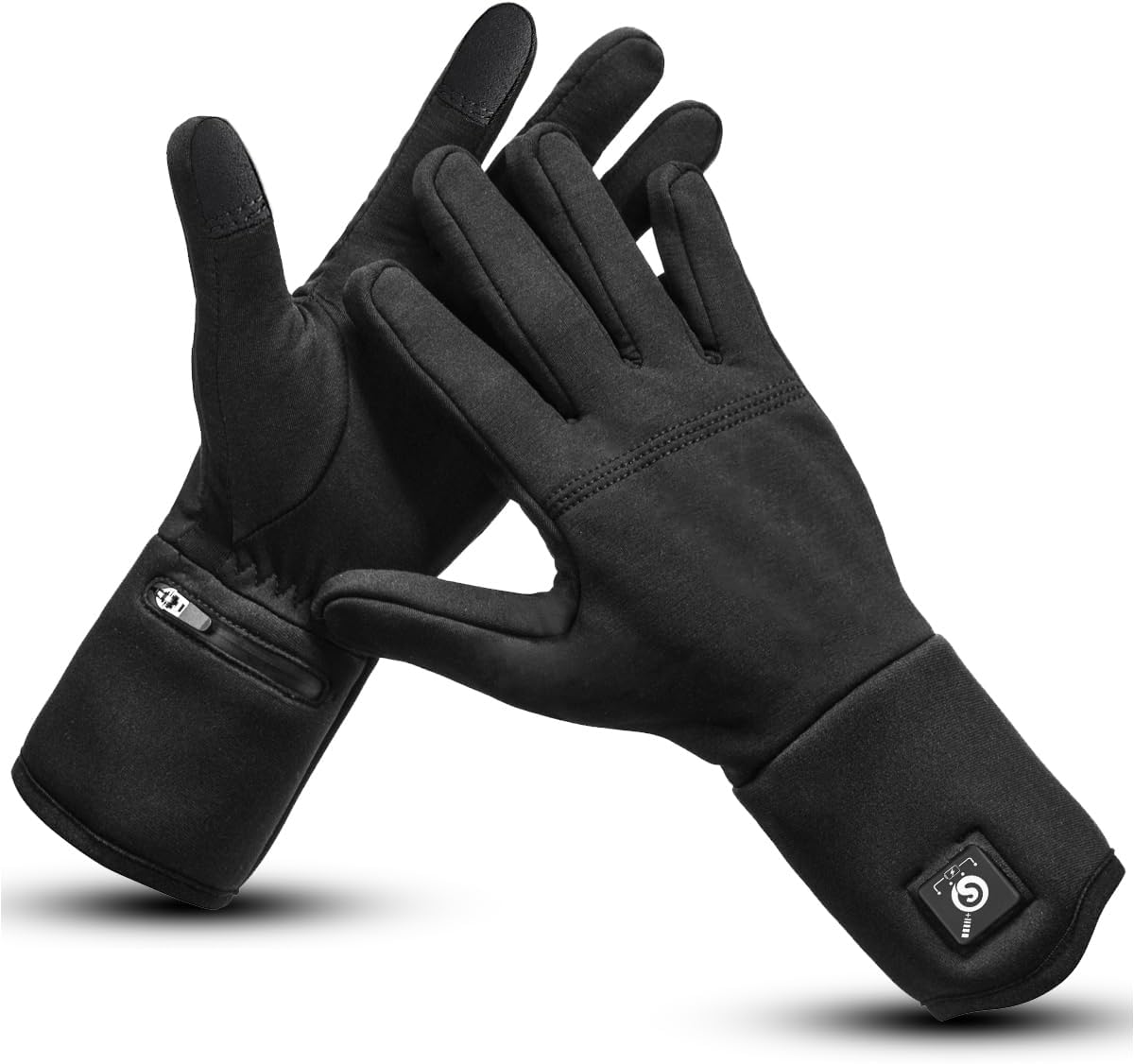 DAY WOLF Heated Glove Liners Electric Gloves for Men Women Rechargeable Battery Hand Warmer for Winter Sports Snow Biking Riding Cycling Hunting