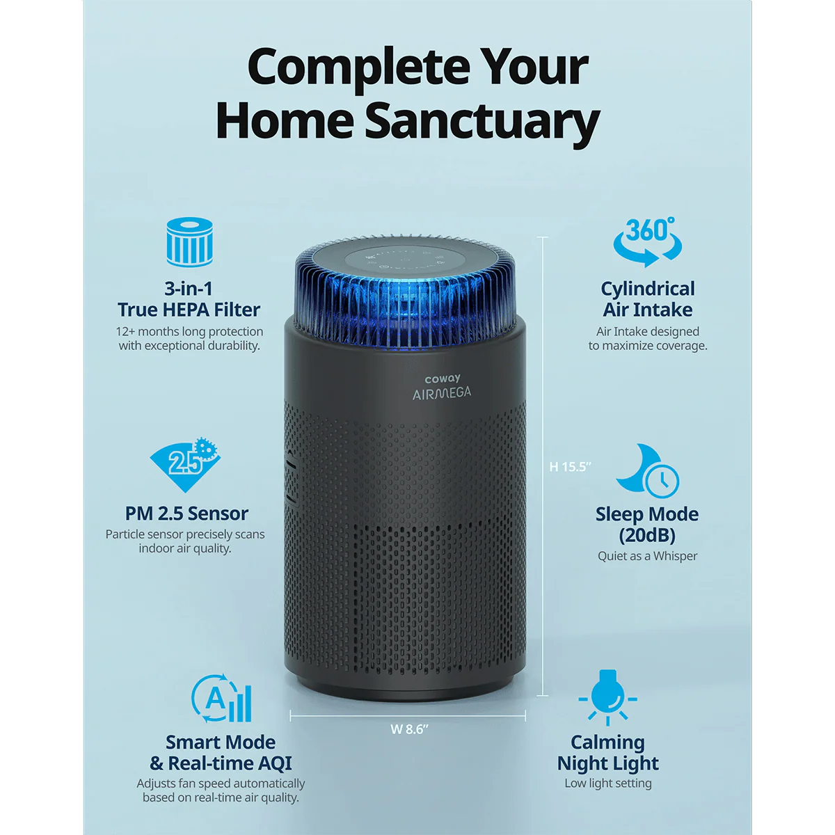 Coway Airmega 100 HEPA Air Purifier