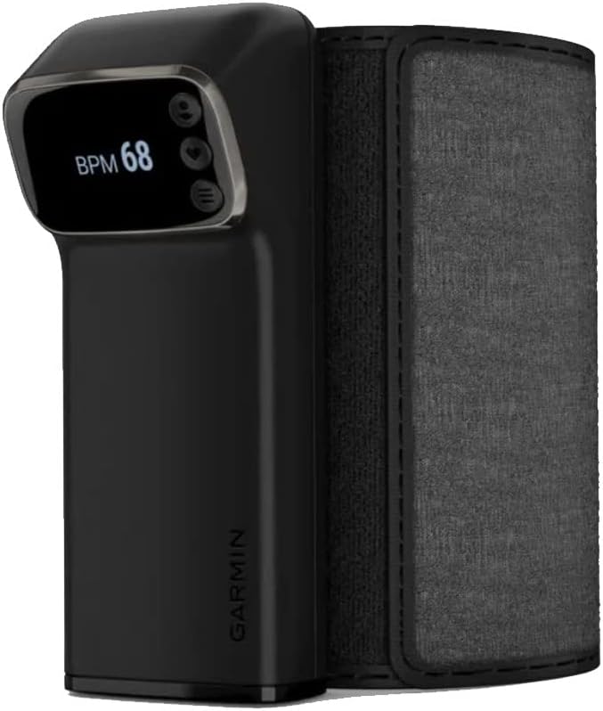Garmin Index™ BPM, Smart Blood Pressure Monitor, FDA-Cleared Medical Device, Easy-to-Use with Built-in Display Adjustable