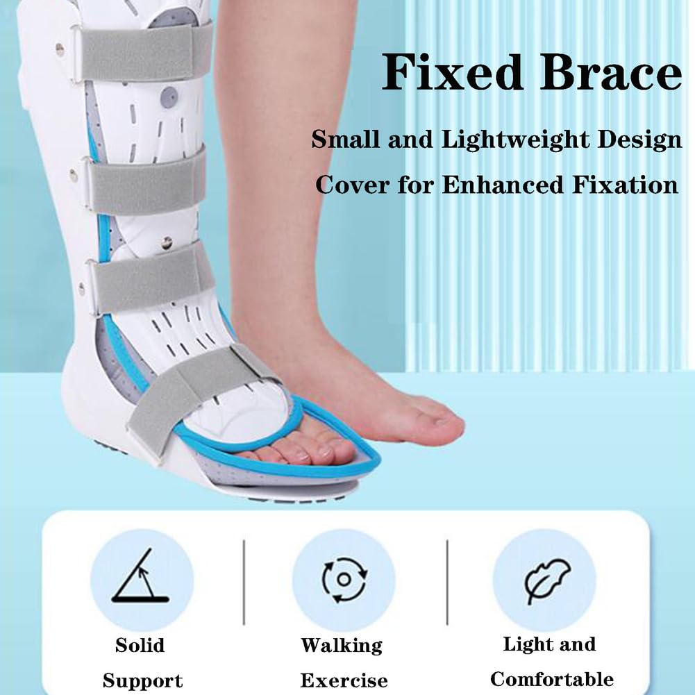 SFKLYU Sleeping Drop Foot Support, Plantar Fasciitis Night Splint, Ankle Stabilizer Brace, Unisex Night Splint Foot for Bone Fixation in Case of Fracture,1 Pair,M